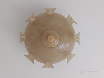 Coppia di plafoniere in vetro di Murano 60/70