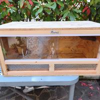 PawHut Terrario per Rettili in Legno, Teca per Ret