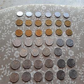 40 Monete da  5-10-20 LIRE  anni 1951-1990.