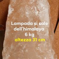 Lampada di sale dell 'Himalaya 6 kg altezza 31 cm