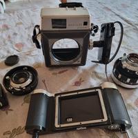 Mamiya 23 standard + due ottiche + dorso 6x9