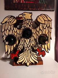 portabottiglie  in legno - mosaico  