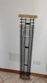 Porta CD legno metallo 