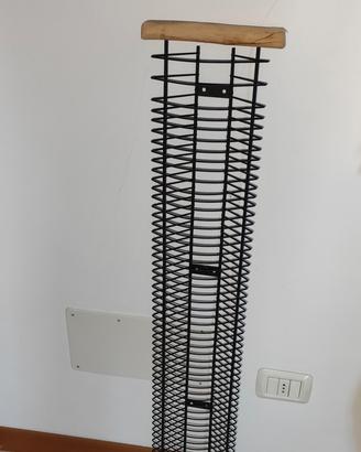 Porta CD legno metallo 