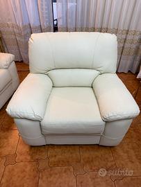 Poltrona singola in pelle