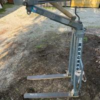 Forca per gru zincata con apertura a compasso