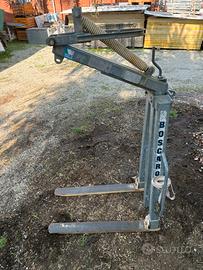 Forca per gru zincata con apertura a compasso