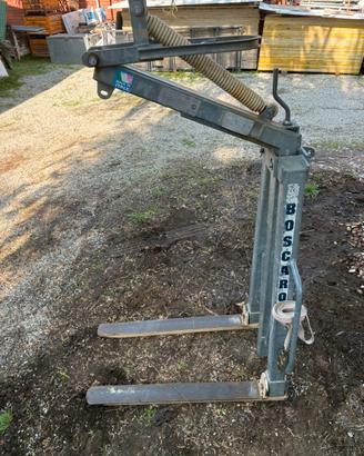 Forca per gru zincata con apertura a compasso