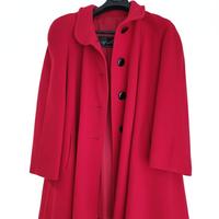Cappotto elegante soprabito rosso 
