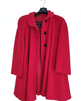 Cappotto elegante soprabito rosso 
