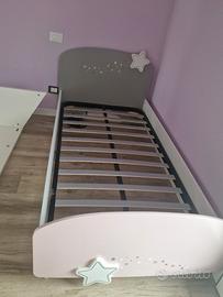 Letto singolo per bambini + rete da 90x190