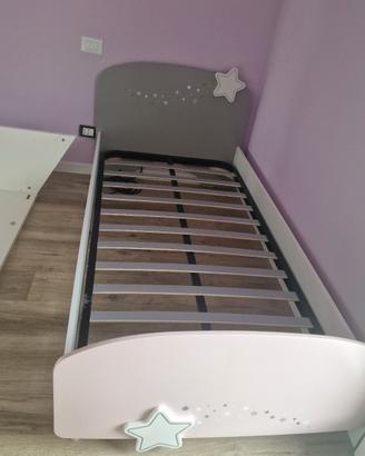 Letto singolo per bambini + rete da 90x190
