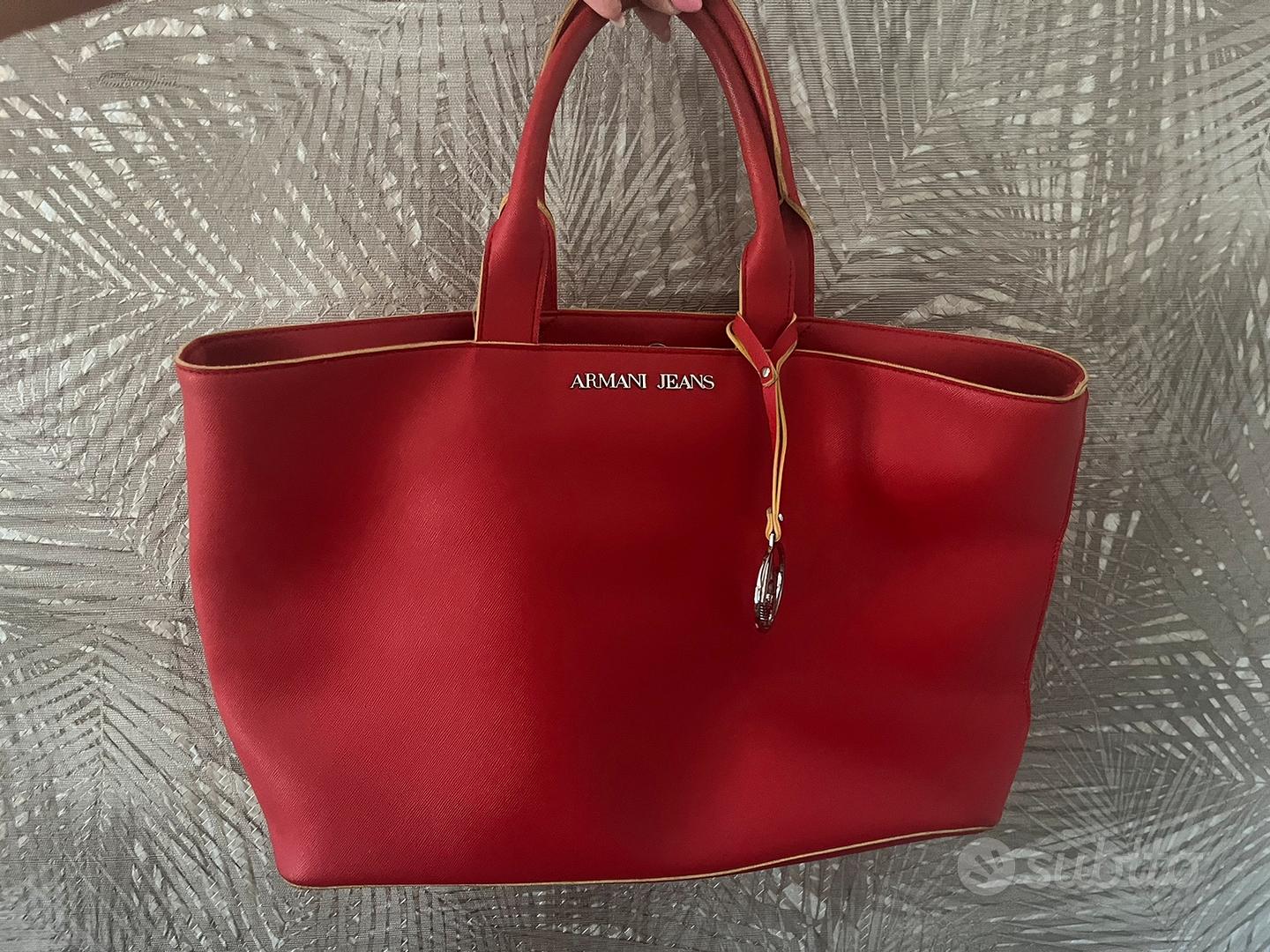 Borsa ARMANI JEANS rossa Abbigliamento e Accessori In vendita a