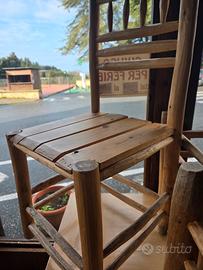 Sedie legno artigianali