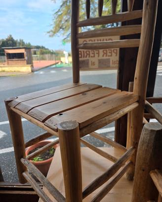 Sedie legno artigianali