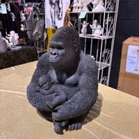 Statua gorilla con cucciolo SCONTO