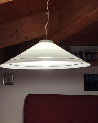 Lampadario da soffitto vetro opalino diametro cm60