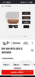 Ray-Ban Meta Wayfarer gen 2 nero opaco
