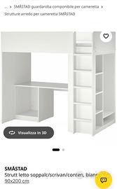 letto a soppalco IKEA 