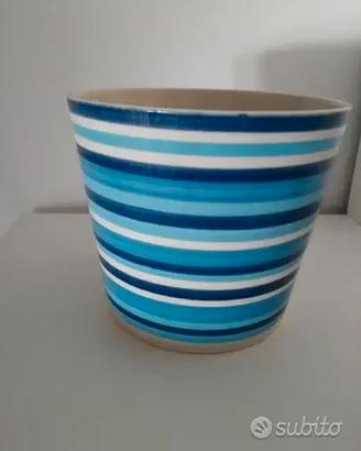 Portavaso righe blu
