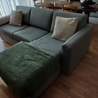 Divano artigianale con chaise longue