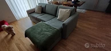 Divano artigianale con chaise longue