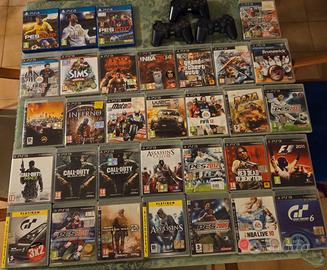 Lotto giochi ps3 e ps4 piu 3 joystick