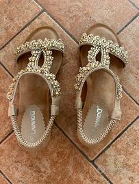 Sandali donna con brillantini