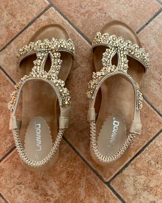 Sandali donna con brillantini