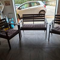 poltroncine in legno 