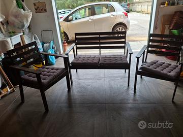 poltroncine in legno 