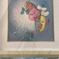 Quadro Originale "Maschere" di Angelo Manini 