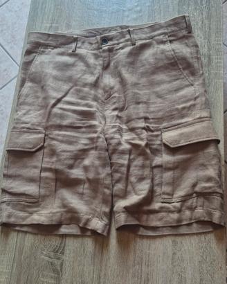 pantaloncini  cargo color sabbia taglia 52