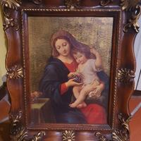 Quadro Madonna dell'uva con cornice