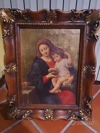 Quadro Madonna dell'uva con cornice