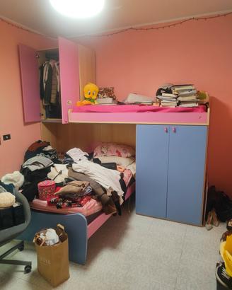 CAMERETTA CON LETTO A PONTE 