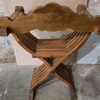 Sedia Savonarola Vintage Anni '70 – Teste di Leone