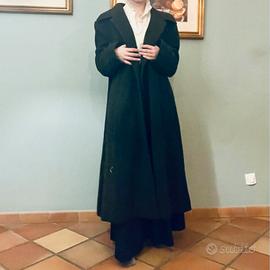 Cappotto lungo con cappuccio lana cachemire