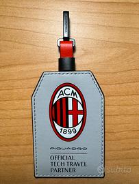 Piquardo x AC Milan Address Tag in pelle