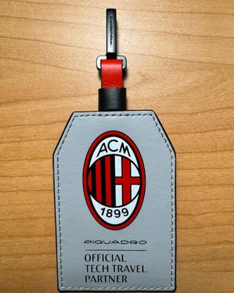 Piquardo x AC Milan Address Tag in pelle