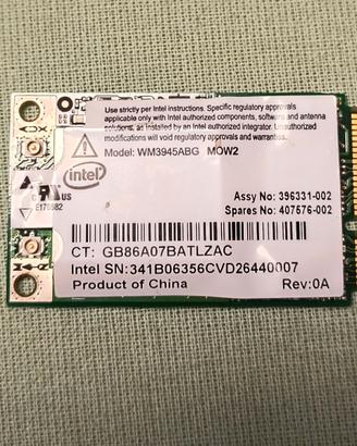 Scheda wi-fi Wireless, Intel wm3945abg mow2