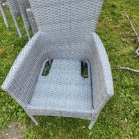 Sedie finto rattan per esterno