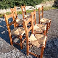 pregiate sedie in rovere massello.