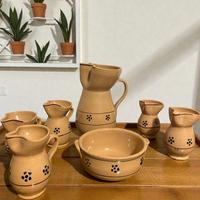 set ceramica artigianale dipinta a mano – 7 pezzi