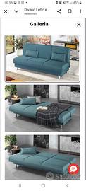 Divano letto color turchese