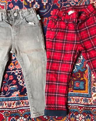 Set 2 pantaloni bambino Chicco 18 mesi