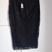Longuette nera in pizzo 