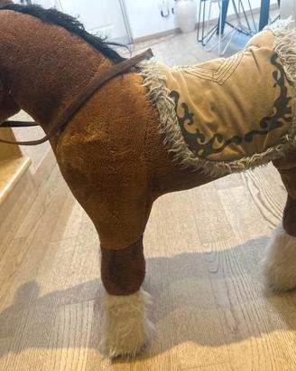 Peluche rigido a forma di cavallo