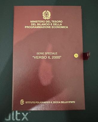 Cofanetto monete argento “verso il 2000” rep.ita