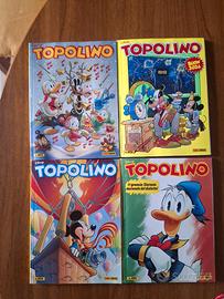 Fumetti Topolino n.3657, 3658, 3659, 3660